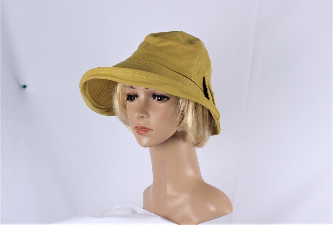 HEAD START cotton bucket upturn hat yellow Style:HS/4912YEL image 0